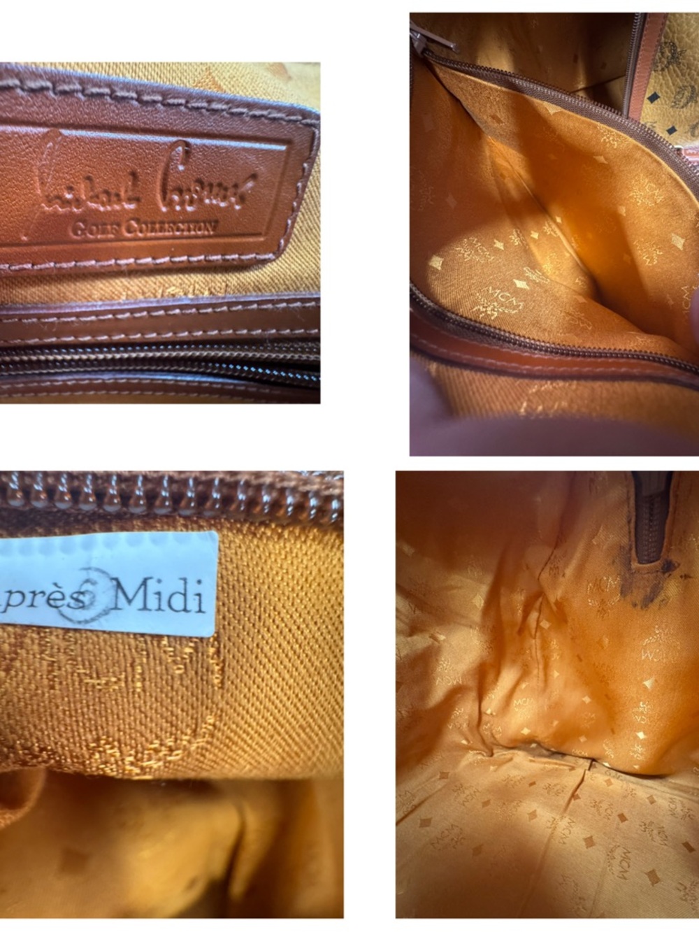 MCM Cognac Visetos Travel Weekender Bag - Picture 9 of 11